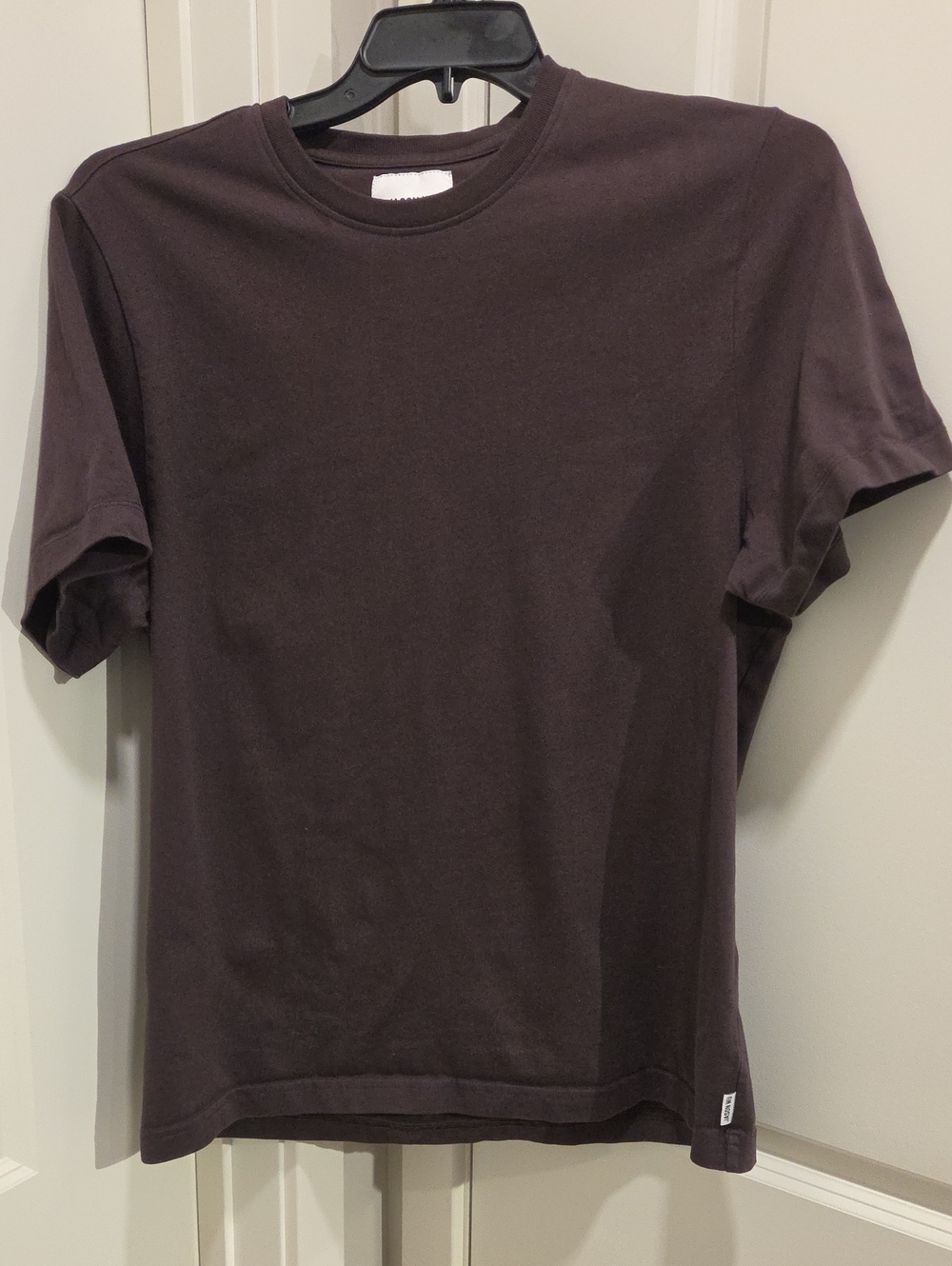 Jason Wu Short Sleeve Crew Tee in Deep Brown